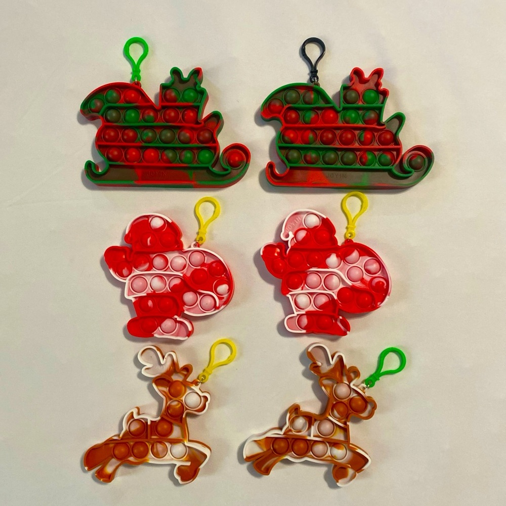 Joyin Christmas Pop Fidget Toys 6 Pcs Stocking Stuffers